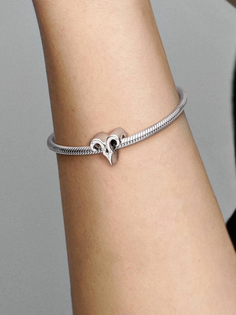 Sparkling Aries Zodiac Charm Sterling silver