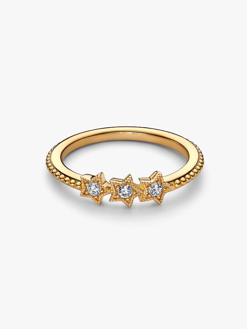 FINAL SALE - Celestial Stars Ring 14k gold plating