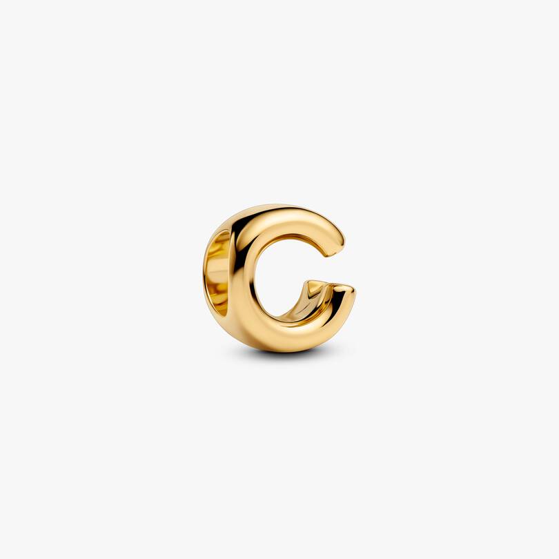 Letter C Charm Necklace 2 Quantity
