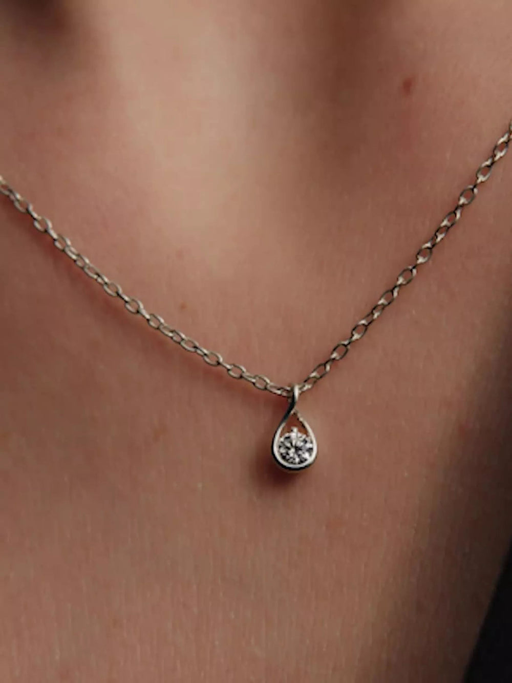 Pandora Infinite Sterling Silver Lab-grown Diamond Pendant Necklace 0.15 ct TW, Sterling silver