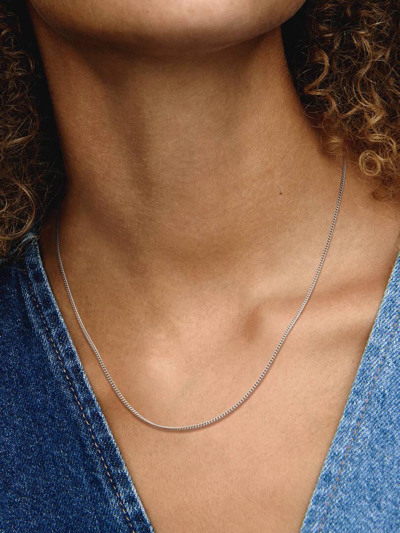 Curb Chain Necklace Sterling silver