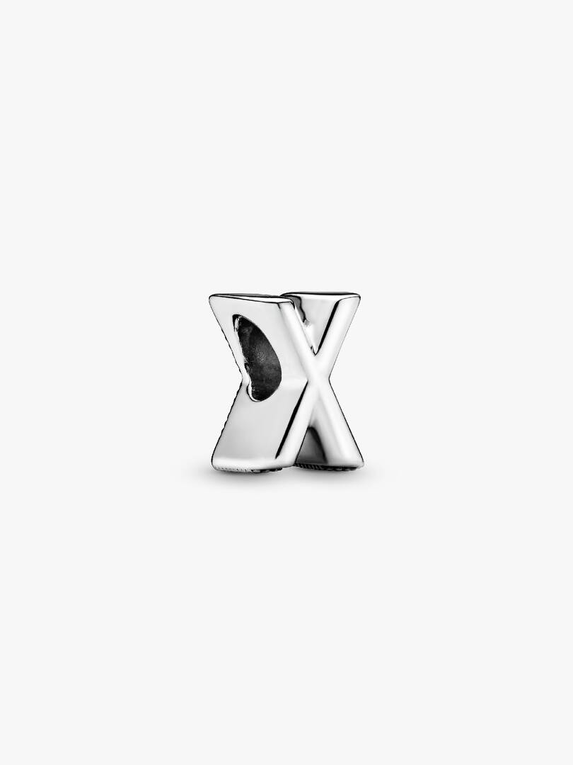 Letter X Alphabet Charm Sterling silver
