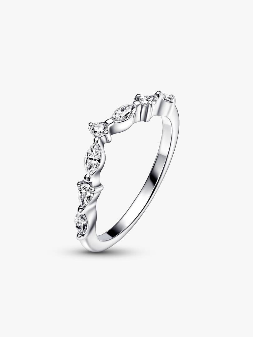 FINAL SALE - Pandora Timeless Wish Sparkling Alternating Ring Sterling silver