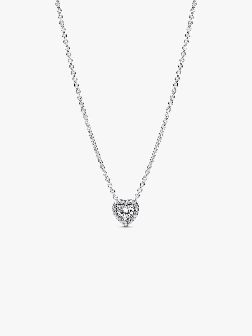 Elevated Heart Necklace Sterling silver