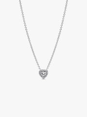 Elevated Heart Necklace Sterling silver