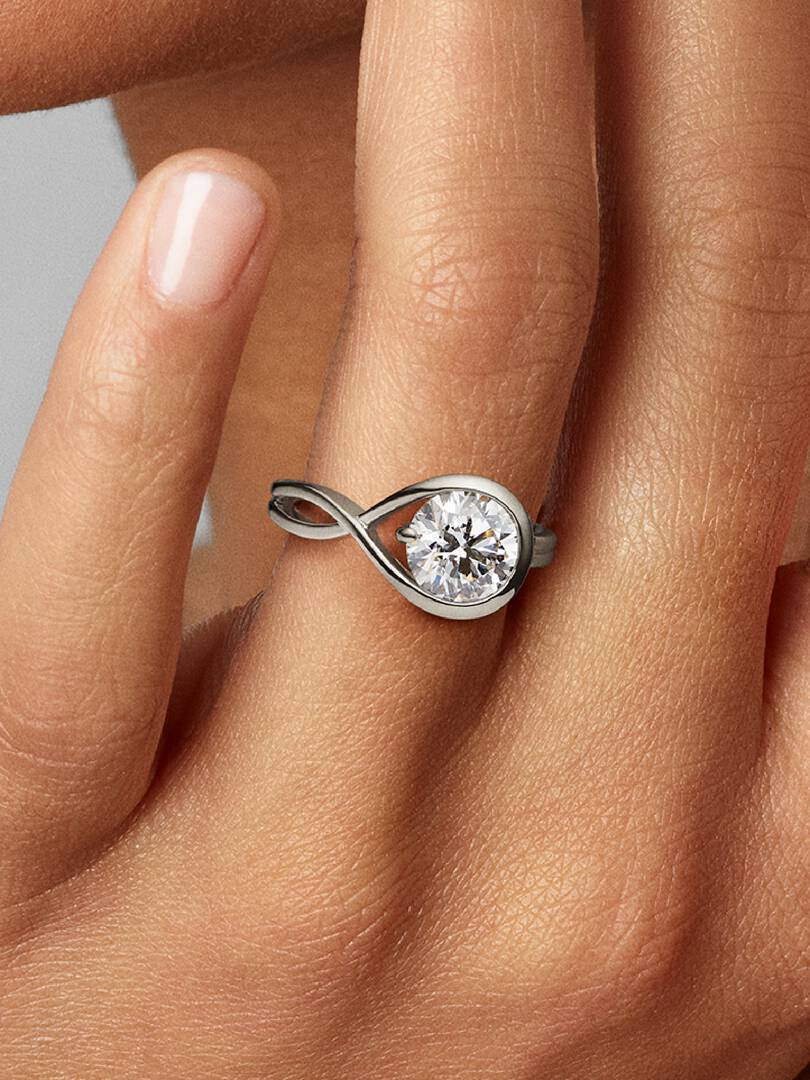 FINAL SALE - Pandora Infinite 14k White Gold Lab-grown Diamond Ring 2.00 ct TW, 14k white gold