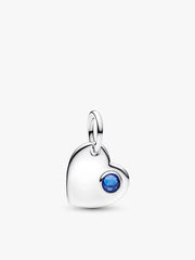 September Birthstone Heart Pendant Necklace 2 Quantity