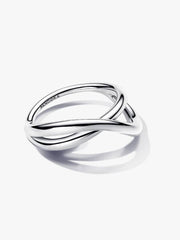 Organically Shaped Infinity Ring Sterling silver
