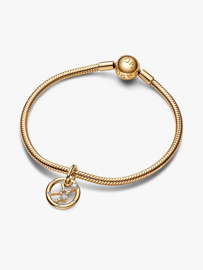 Virgo Zodiac Dangle Charm 14k gold plating