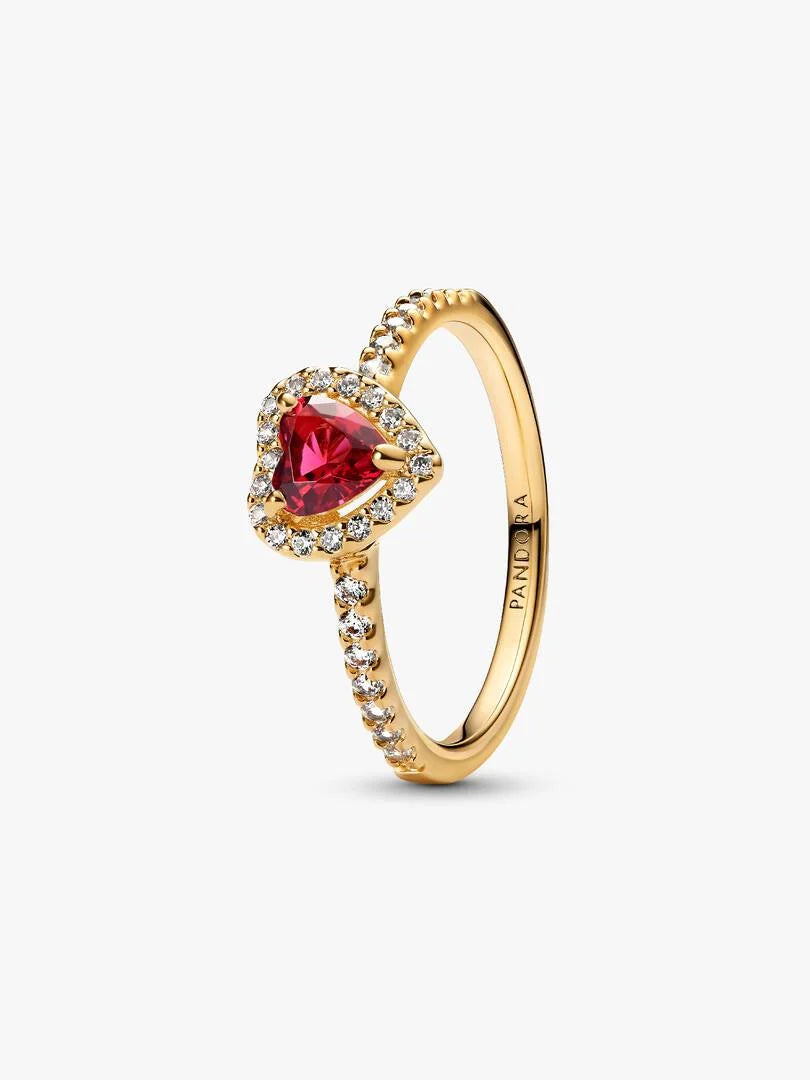 Elevated Heart Ring 14k gold plating