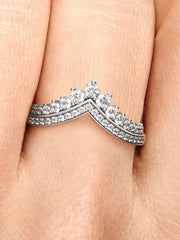 Princess Wishbone Ring Sterling silver