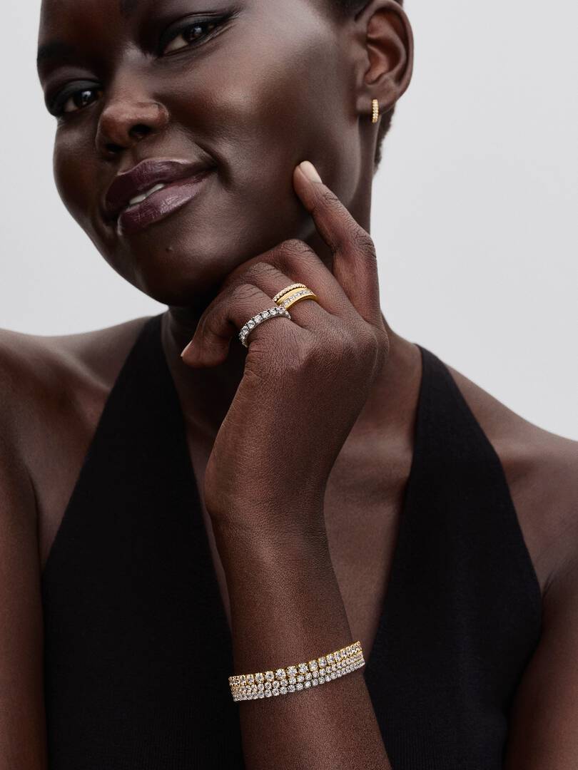 Double Band Ring 14k gold plating
