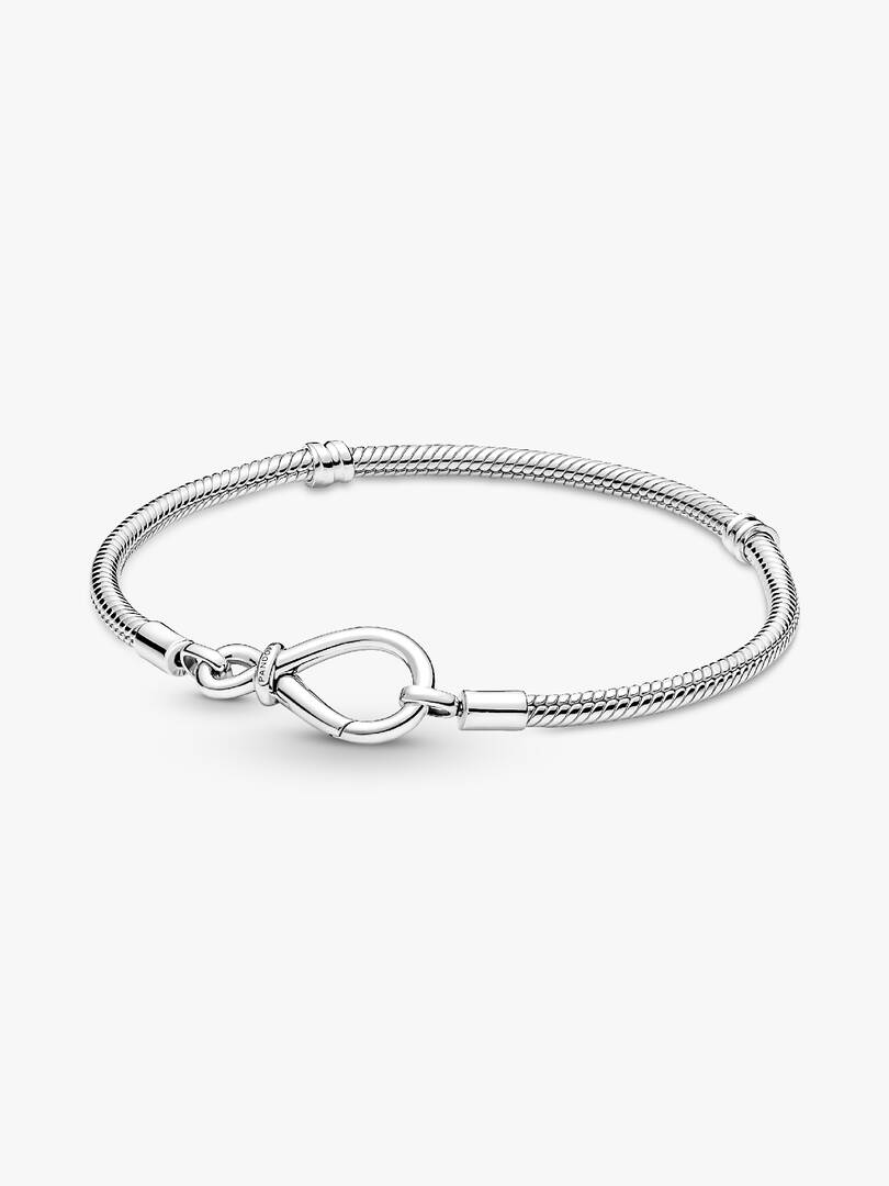 FINAL SALE - Pandora Moments Infinity Knot Snake Chain Bracelet Sterling silver