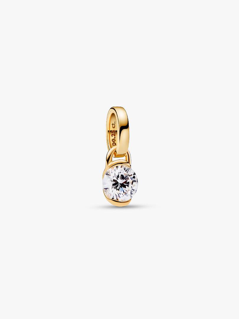 FINAL SALE - Pandora Talisman 14k Gold Lab-grown Diamond Infinity Pendant 0.25 ct TW, 14k gold