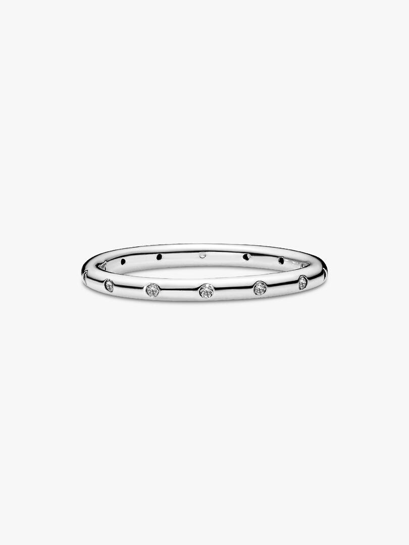 FINAL SALE - Simple Sparkling Band Ring Sterling silver