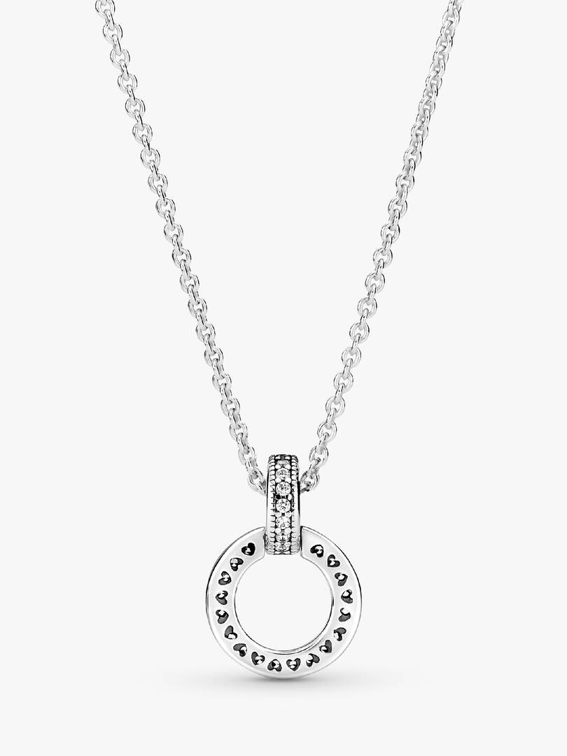 FINAL SALE - Double Circle Pendant & Necklace Sterling silver