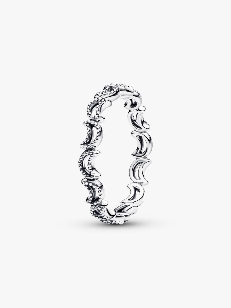 Crescent Moon Ring Sterling silver