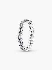 Crescent Moon Ring Sterling silver