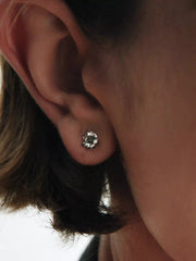 FINAL SALE - Pandora Nova 14k White Gold Lab-grown Diamond Earrings 1.00 ct TW, 14k white gold
