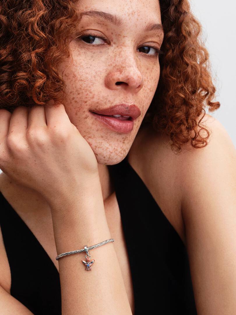 Gingerbread Angel Dangle Charm Sterling silver