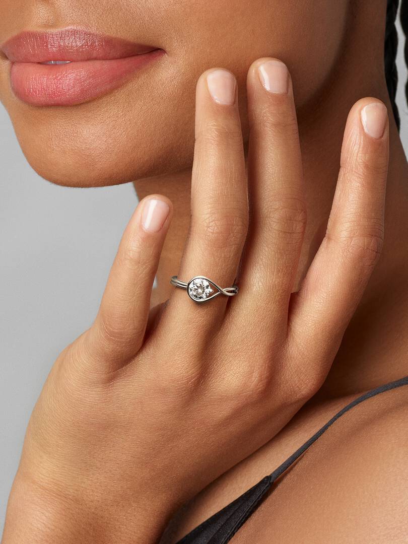 Pandora Infinite 14k White Gold Lab-grown Diamond Ring 1.00 ct TW, 14k white gold