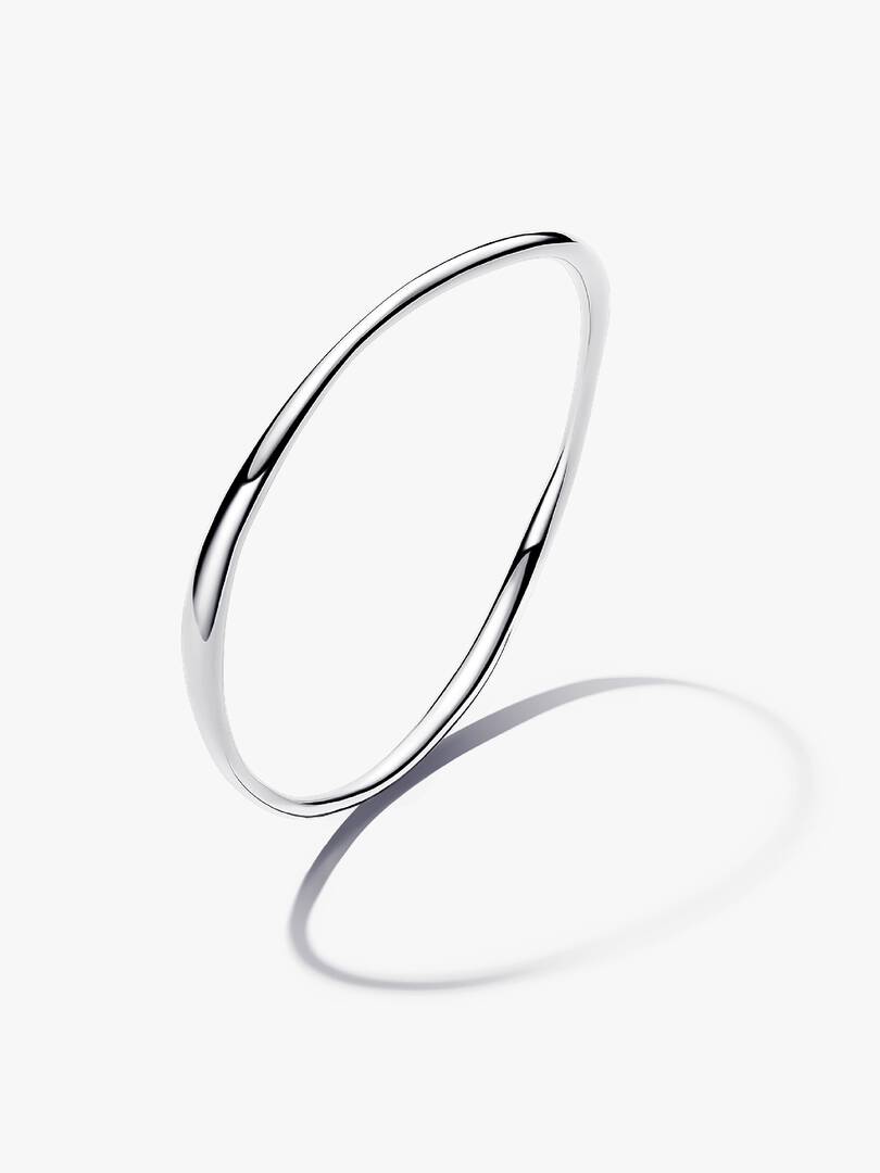 Organically Shaped Bangle Sterling silver