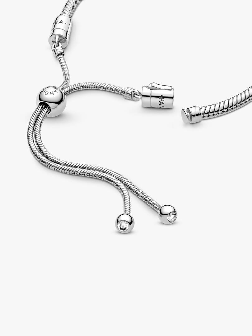 Snake Chain Slider Bracelet Sterling silver