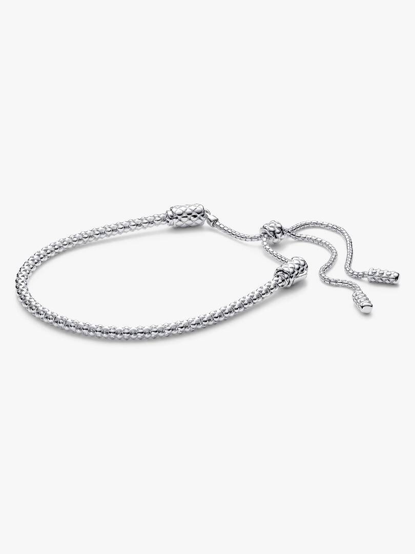 Pandora Moments Studded Chain Slider Bracelet Sterling silver
