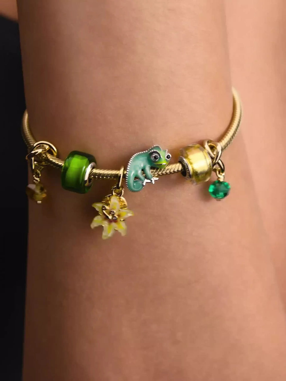 Moments Snake Chain Bracelet 14k gold plating