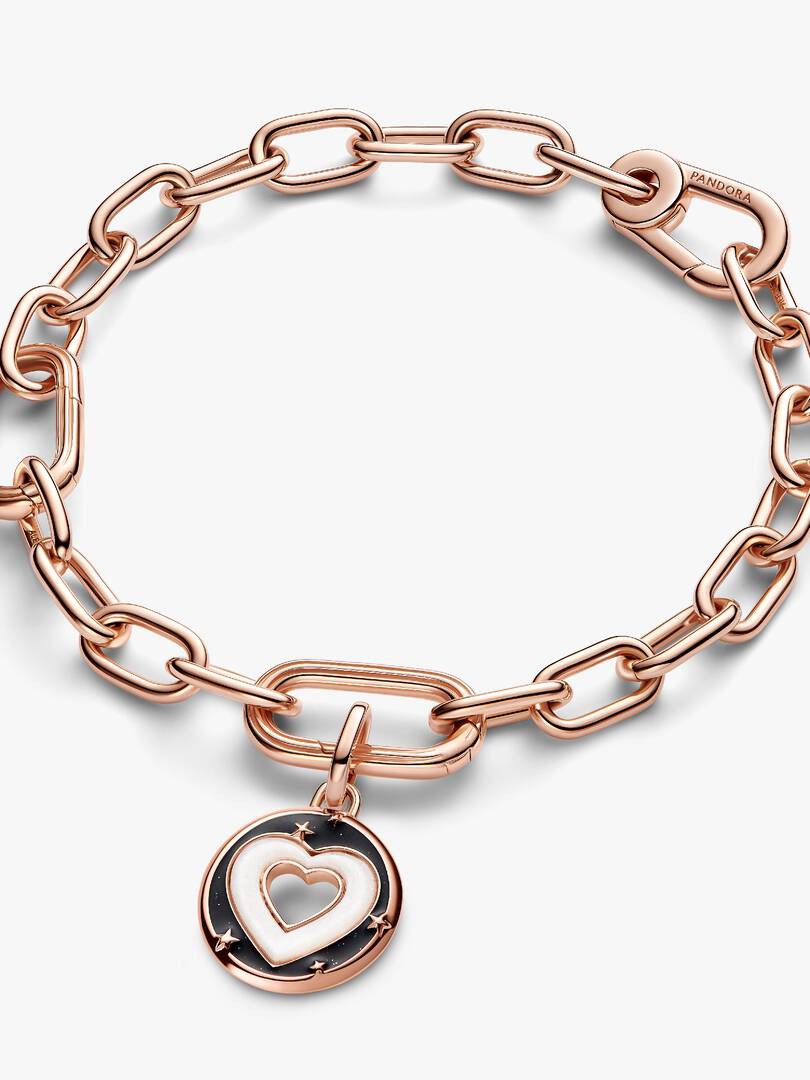 FINAL SALE - Pandora ME Hearts Medallion Charm 14k rose gold plating