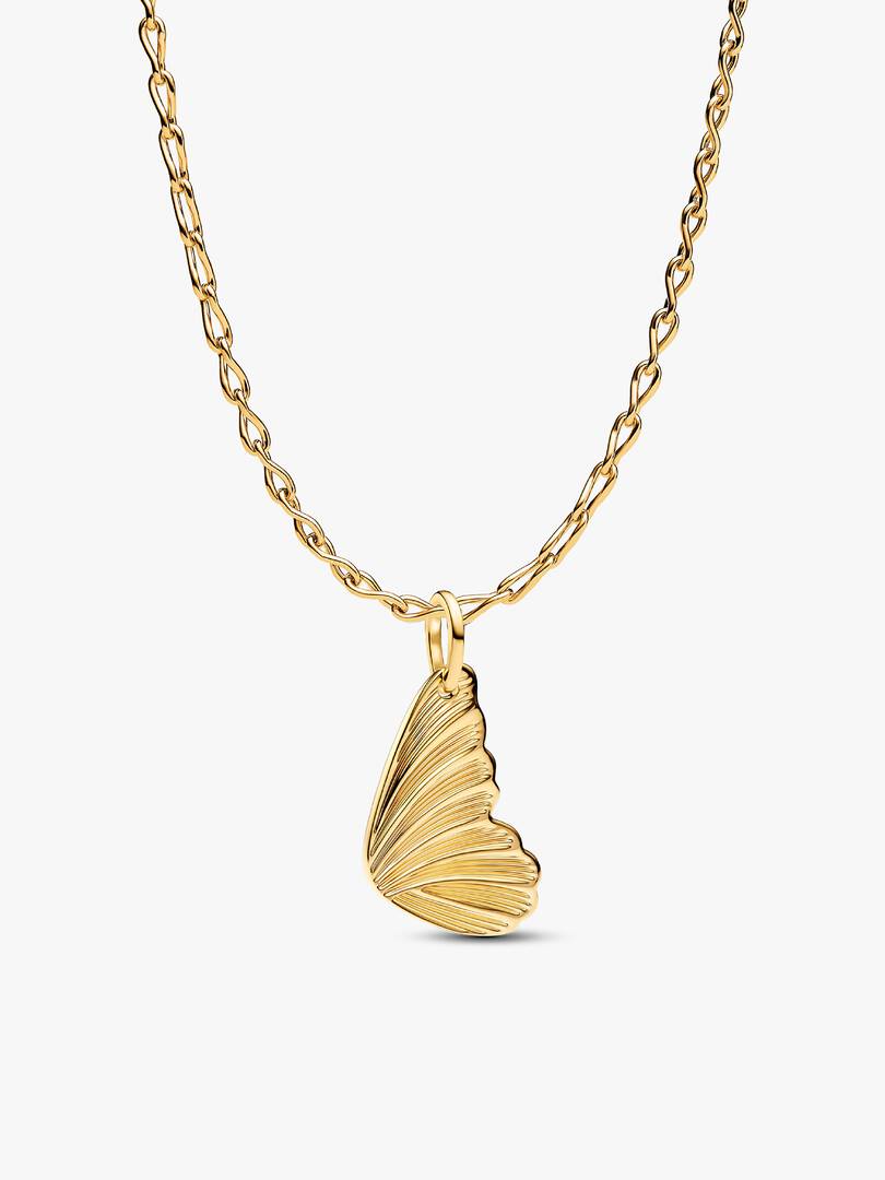 Engravable Butterfly Wings Pendant Necklace 2 Quantity