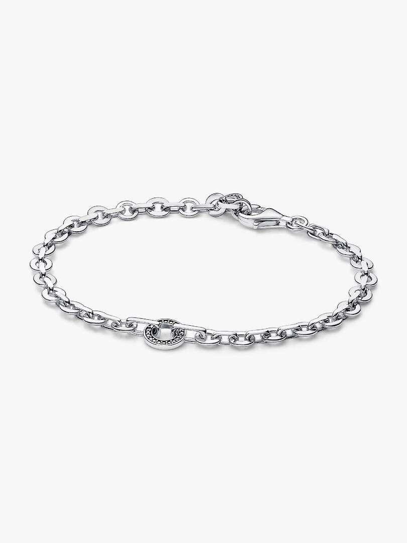 FINAL SALE - Pandora Signature Pavé Bold Chain Bracelet Sterling silver