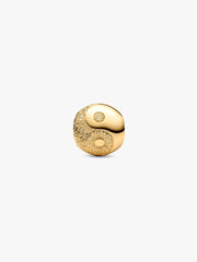 Textured Yin and Yang Mini Charm 14k gold plating