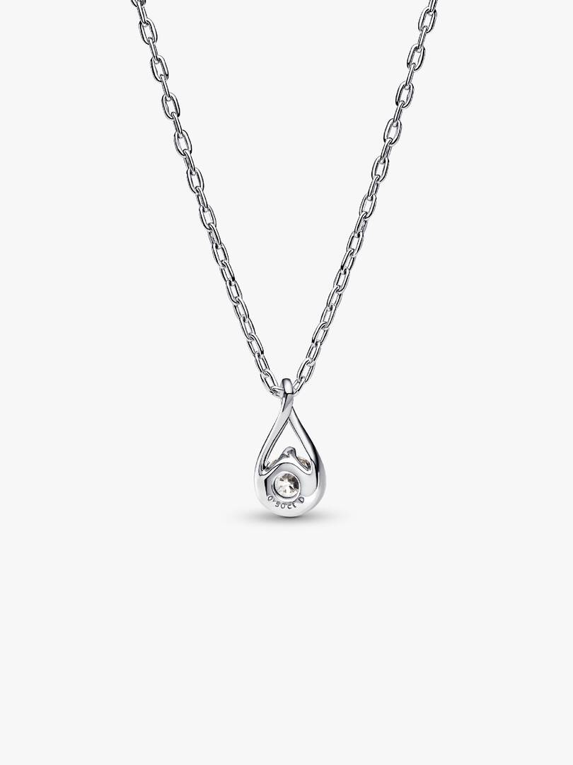 FINAL SALE - Pandora Infinite Sterling Silver Lab-grown Diamond Pendant Necklace 0.50 ct TW, Sterling silver