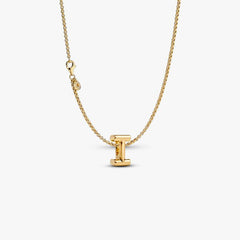 Letter I Charm Necklace 2 Quantity