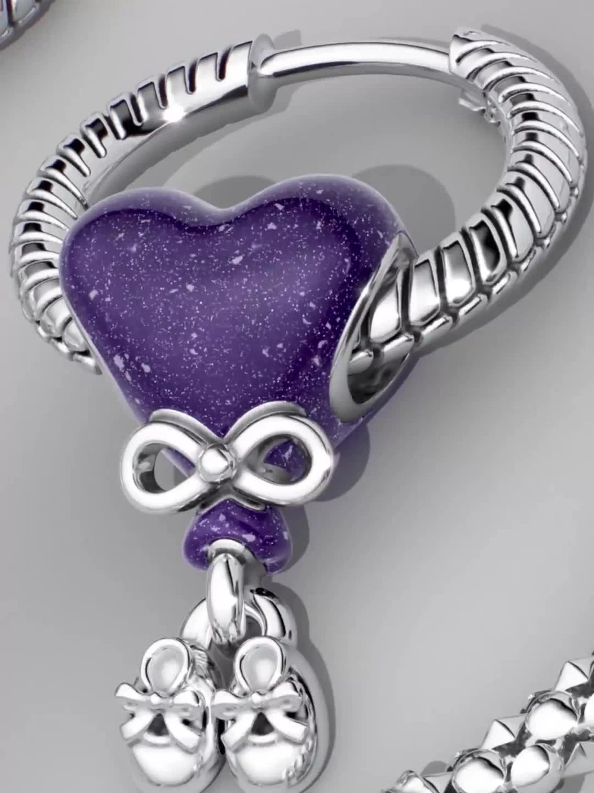 FINAL SALE - Color-changing Gender Reveal Boy Charm Sterling silver