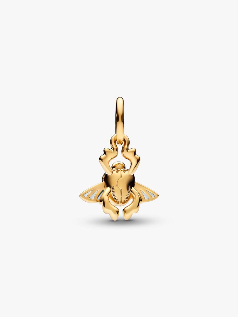 Disney Aladdin Scarab Beetle Dangle Charm 14k gold plating