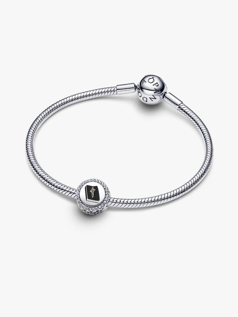 Bible Power of Prayer Charm Sterling silver