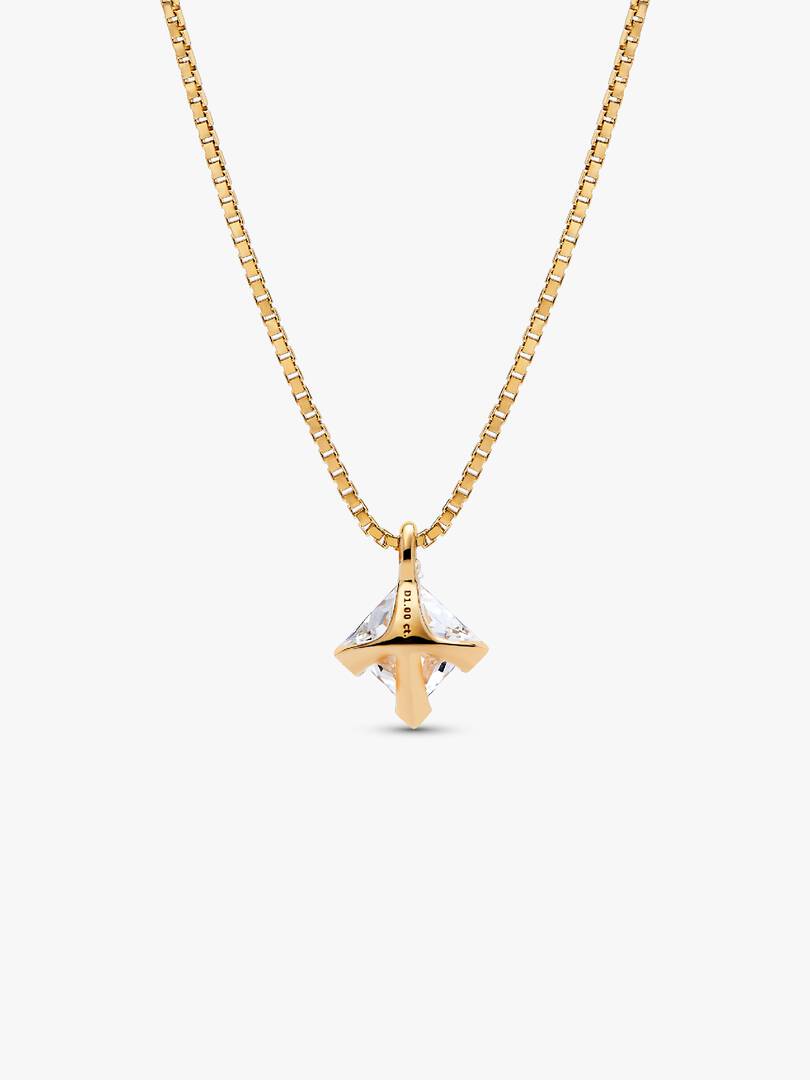 FINAL SALE - Pandora Nova 14k Gold Lab-grown Diamond Pendant Necklace 1.00 ct TW, 14k gold