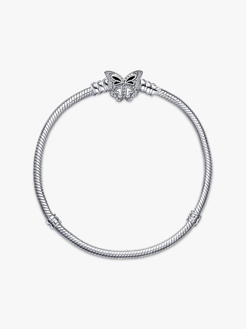 Pandora Moments Butterfly Clasp Snake Chain Bracelet Sterling silver