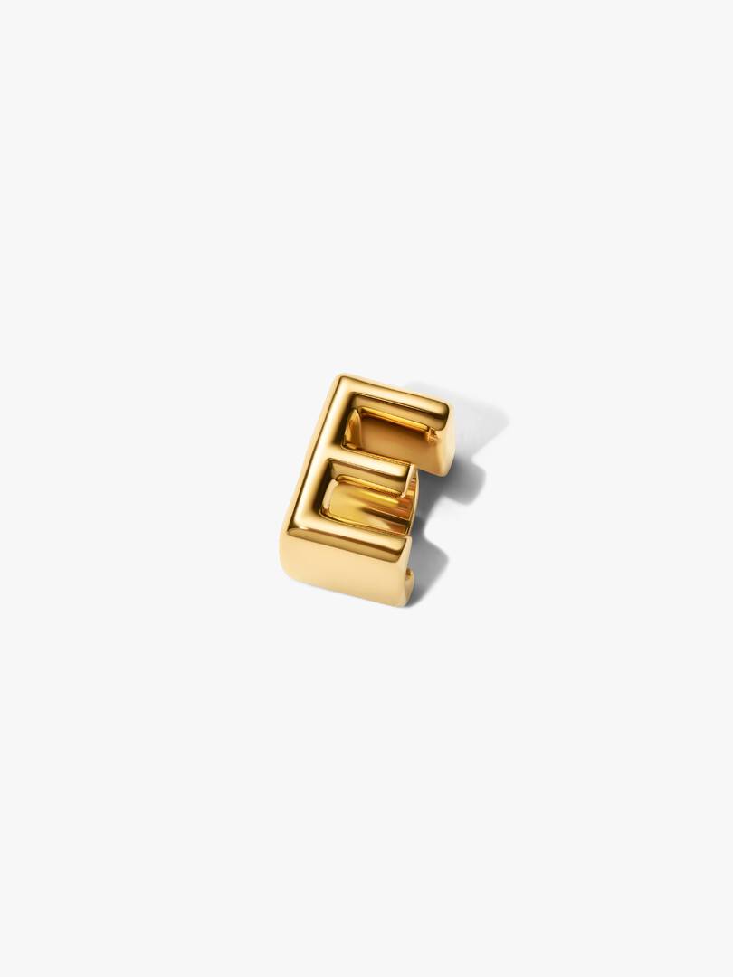 Letter E Alphabet Charm 14k gold plating