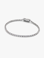 Pandora Era 14k White Gold Lab-grown Diamond Tennis Bracelet 4.60 ct TW, 14k white gold