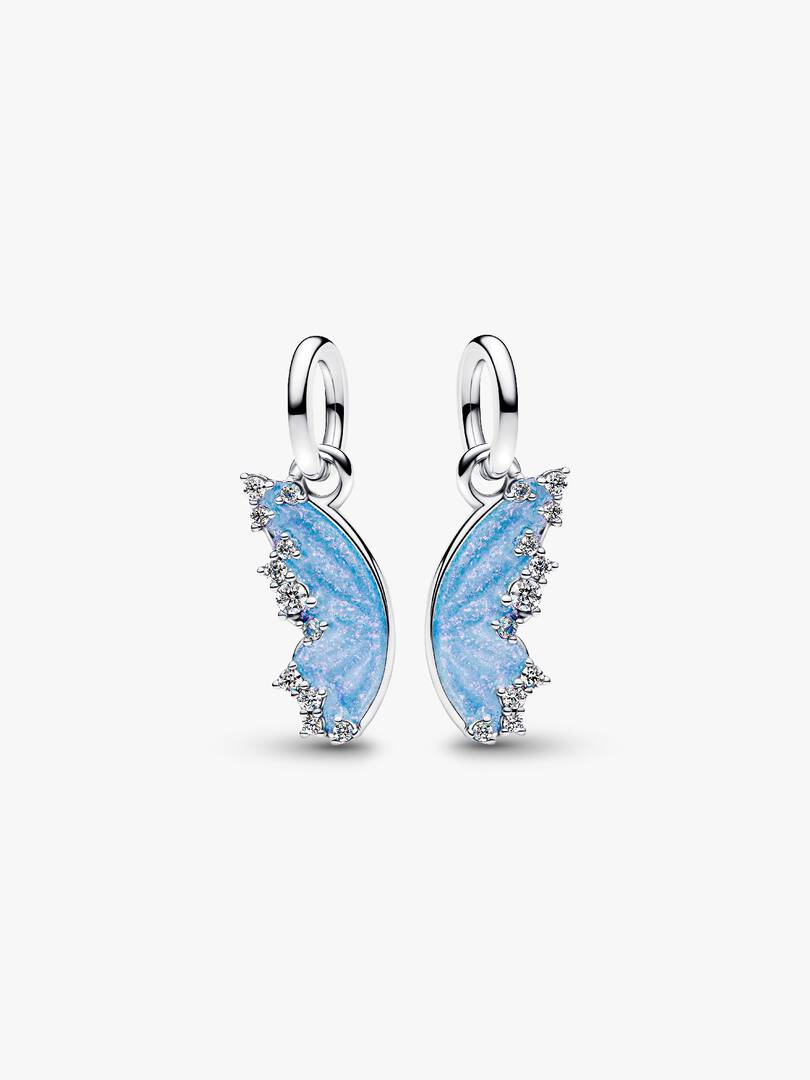 Splittable Butterfly Dangle Charm Sterling silver
