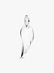 Engravable Angel Wing Tag Pendant Sterling silver