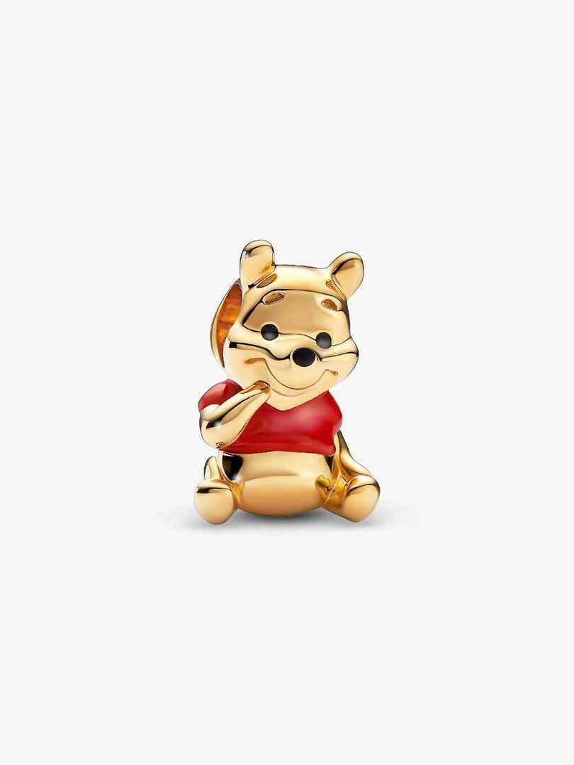 Disney Winnie the Pooh Bear Charm 14k gold plating