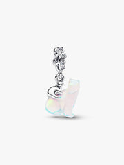 Polar Bear Mother & Cub Dangle Charm Sterling silver