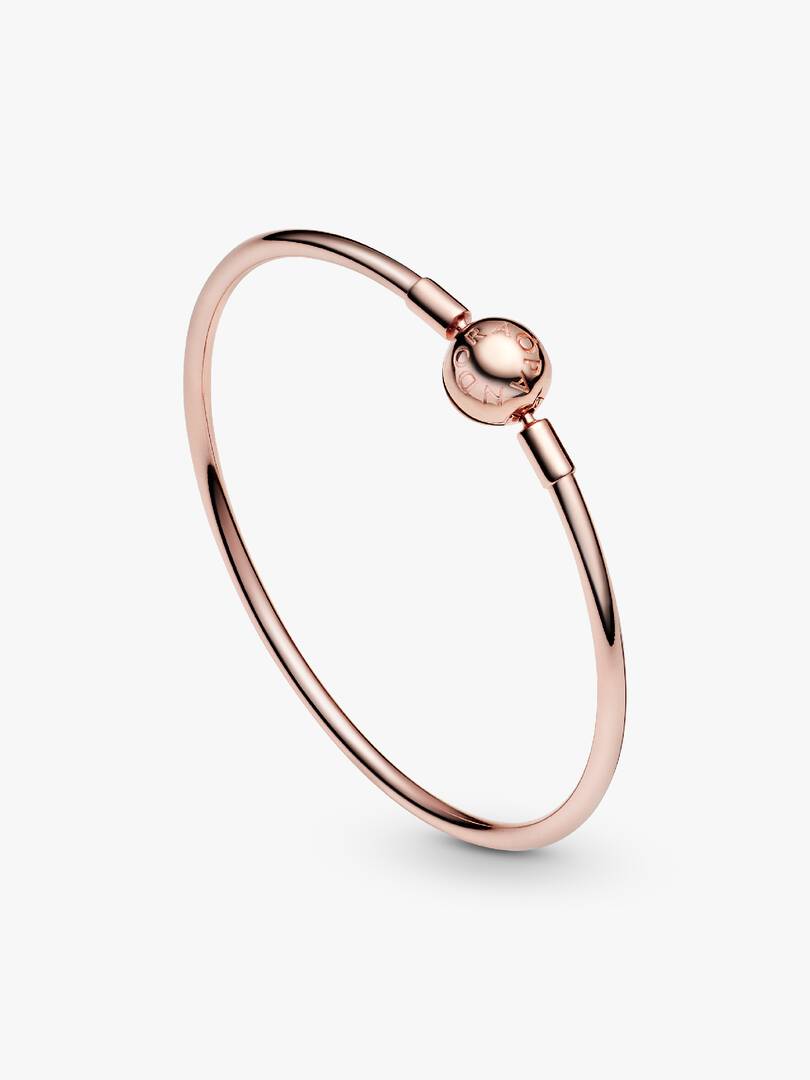 FINAL SALE - Pandora Moments Bangle 14k rose gold plating