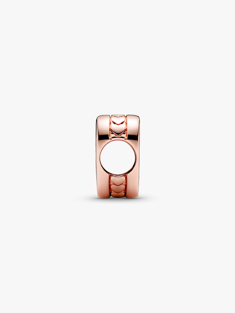Engravable Heart Charm 14k rose gold plating