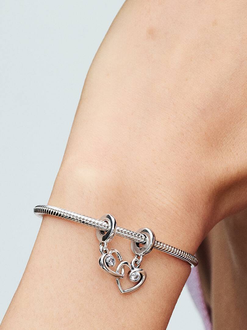 FINAL SALE - Forever & Always Splittable Dangle Charm Sterling silver