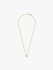 Pandora Logo Pavé Circle Collier Necklace 14k gold plating